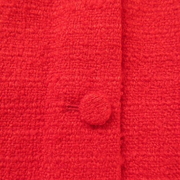 NWT J.Crew Sophia Mini in Festival Red Maritime Tweed Dress 4 $248 - Picture 6 of 7